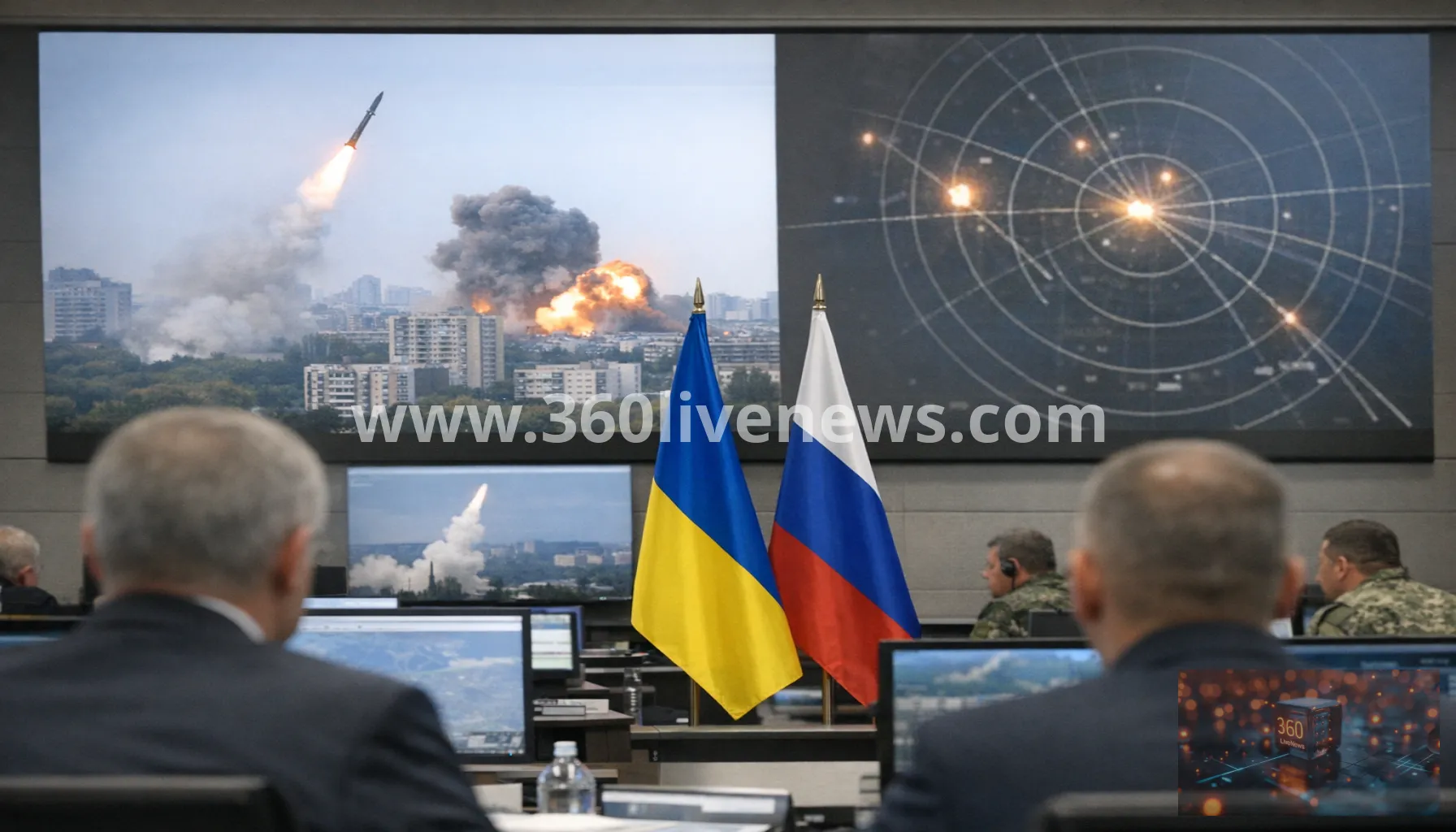 Russian ballistic missile and drone strike on Kyiv kills one and injures at least 12