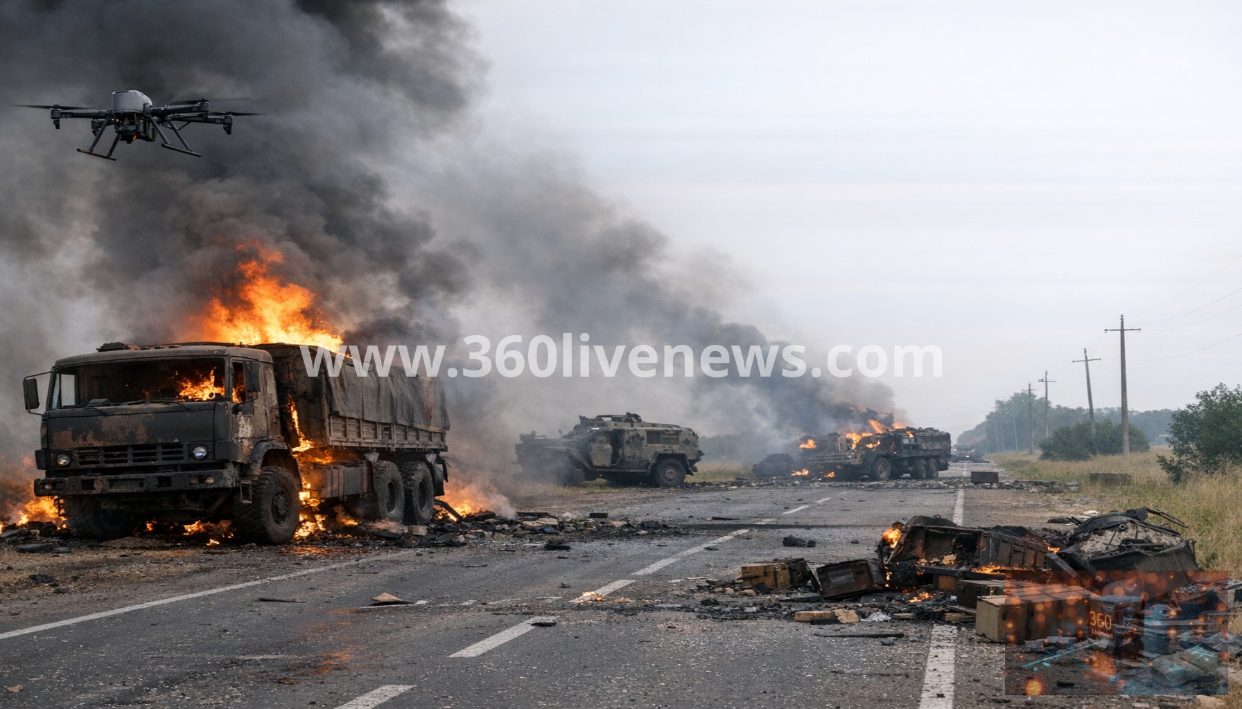Ukraine steps up AI-drone strikes on Russian supply convoys in occupied south