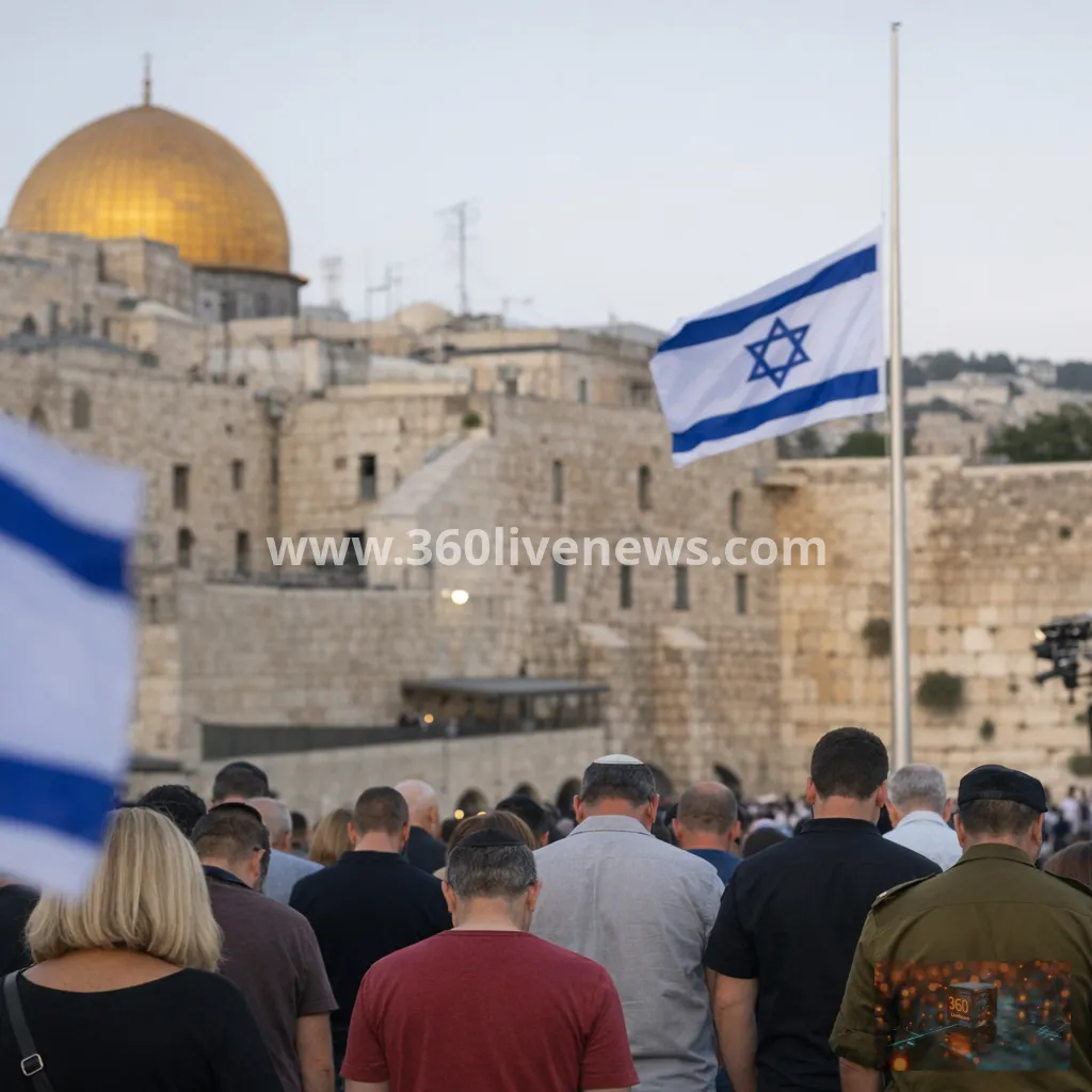 Israel marks 7 October anniversary with nationwide moment of silence
