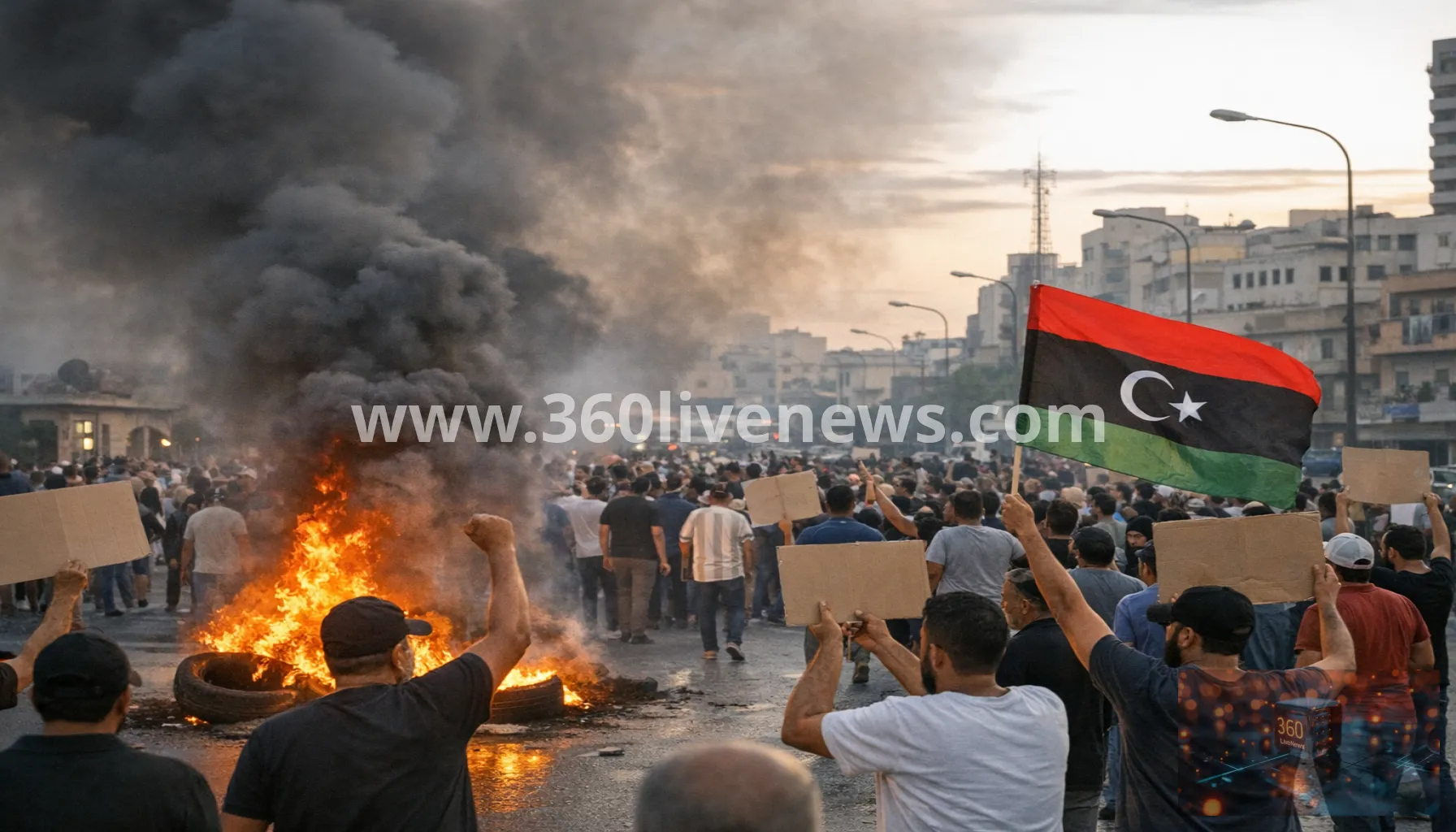 Protests spread across Tripoli over prolonged power cuts and high electricity rates