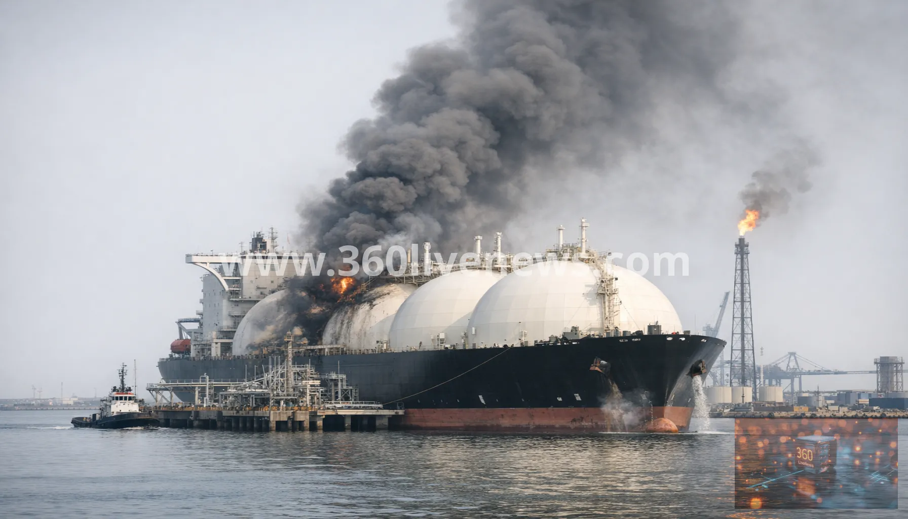 US-owned LNG tanker hit by drone in Egypt's Damietta port