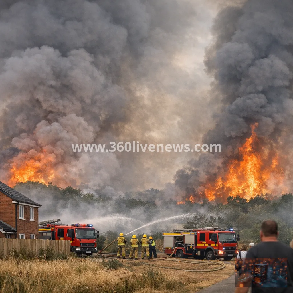 West Midlands wildfire spreads near Stourbridge as evacuations continue