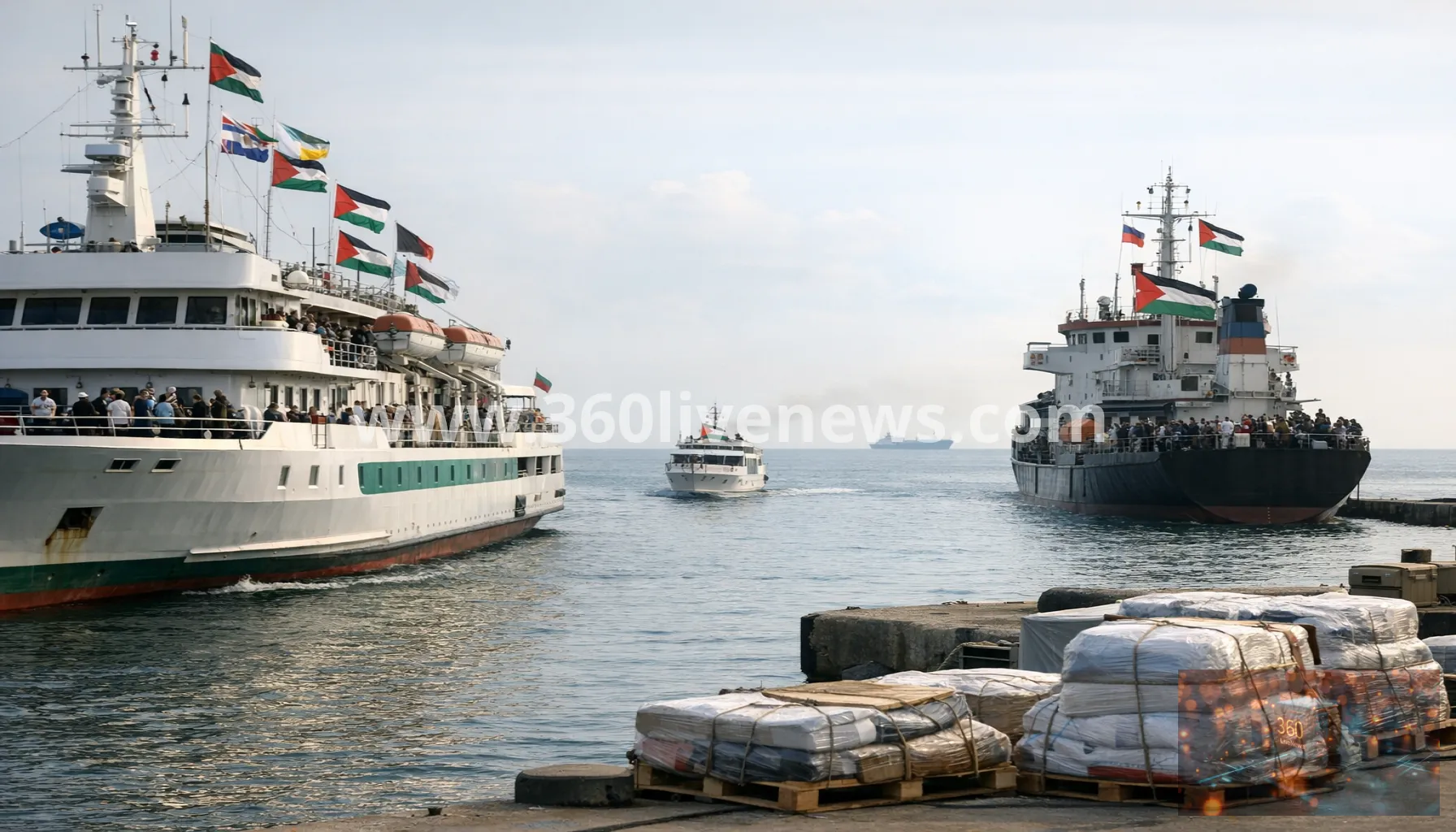New Freedom Flotilla mission sets sail for Gaza amid blockade challenge
