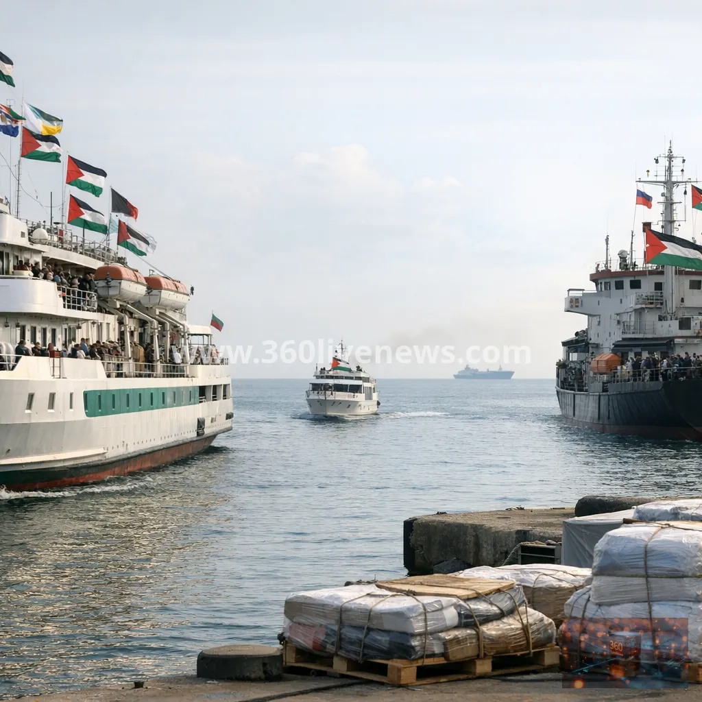 New Freedom Flotilla mission sets sail for Gaza amid blockade challenge