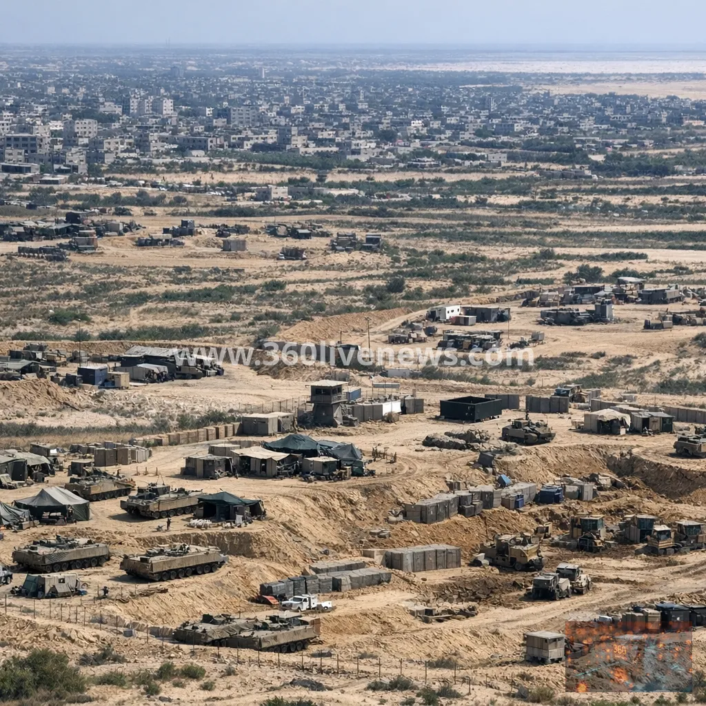 Satellite imagery shows Israel expanding military posts inside Gaza after truce