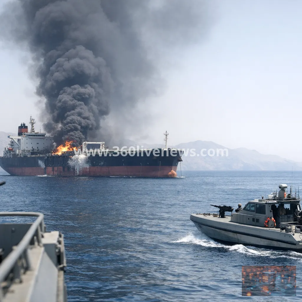 Tanker hit by unknown projectile near Oman by Strait of Hormuz