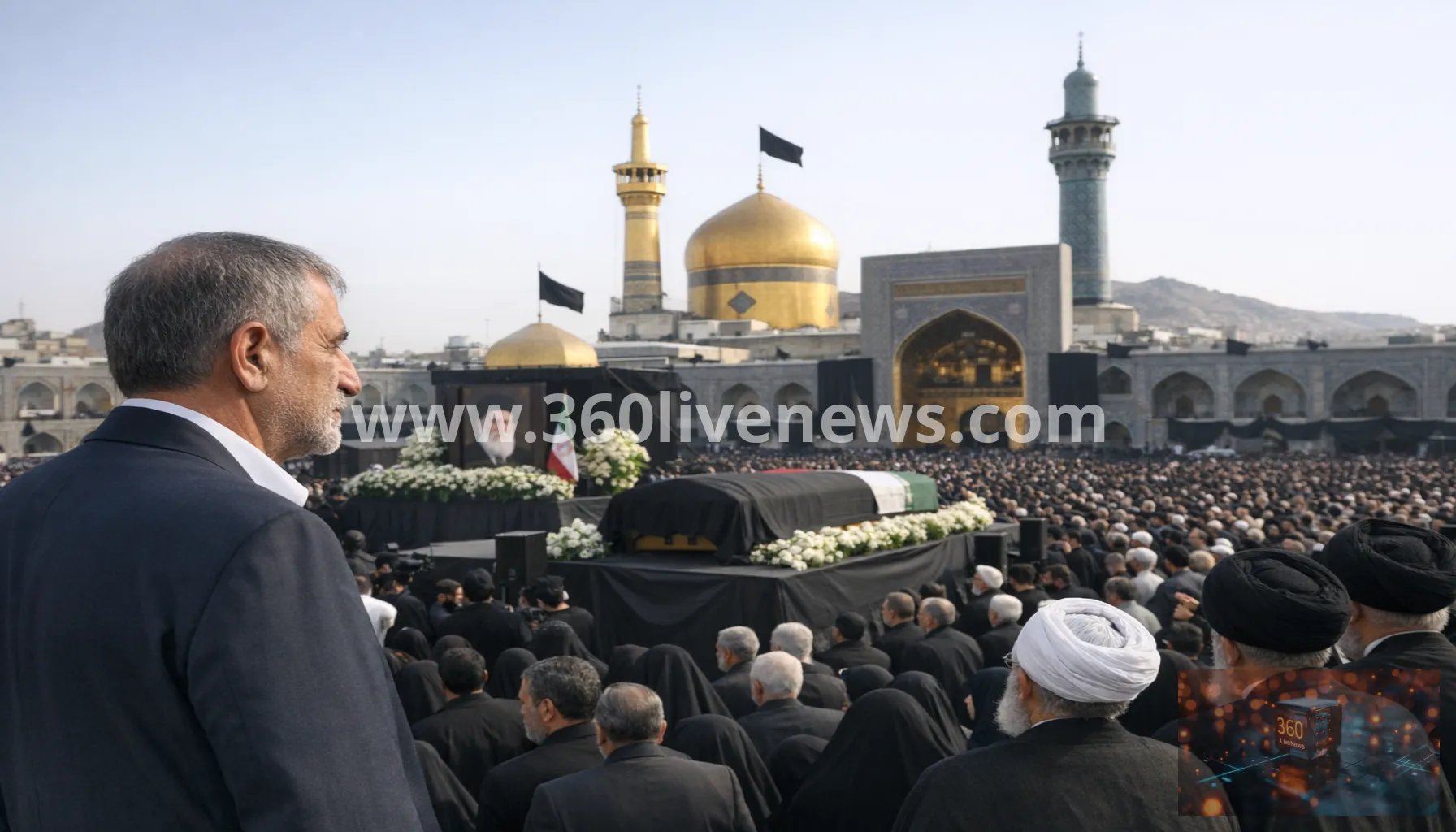Iran holds final burial for slain Supreme Leader Ali Khamenei in Mashhad