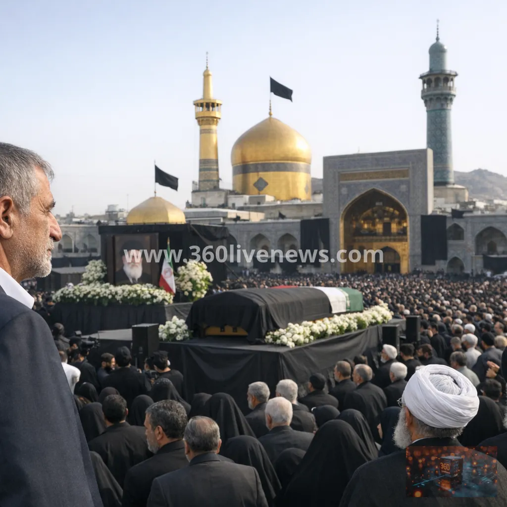 Iran holds final burial for slain Supreme Leader Ali Khamenei in Mashhad