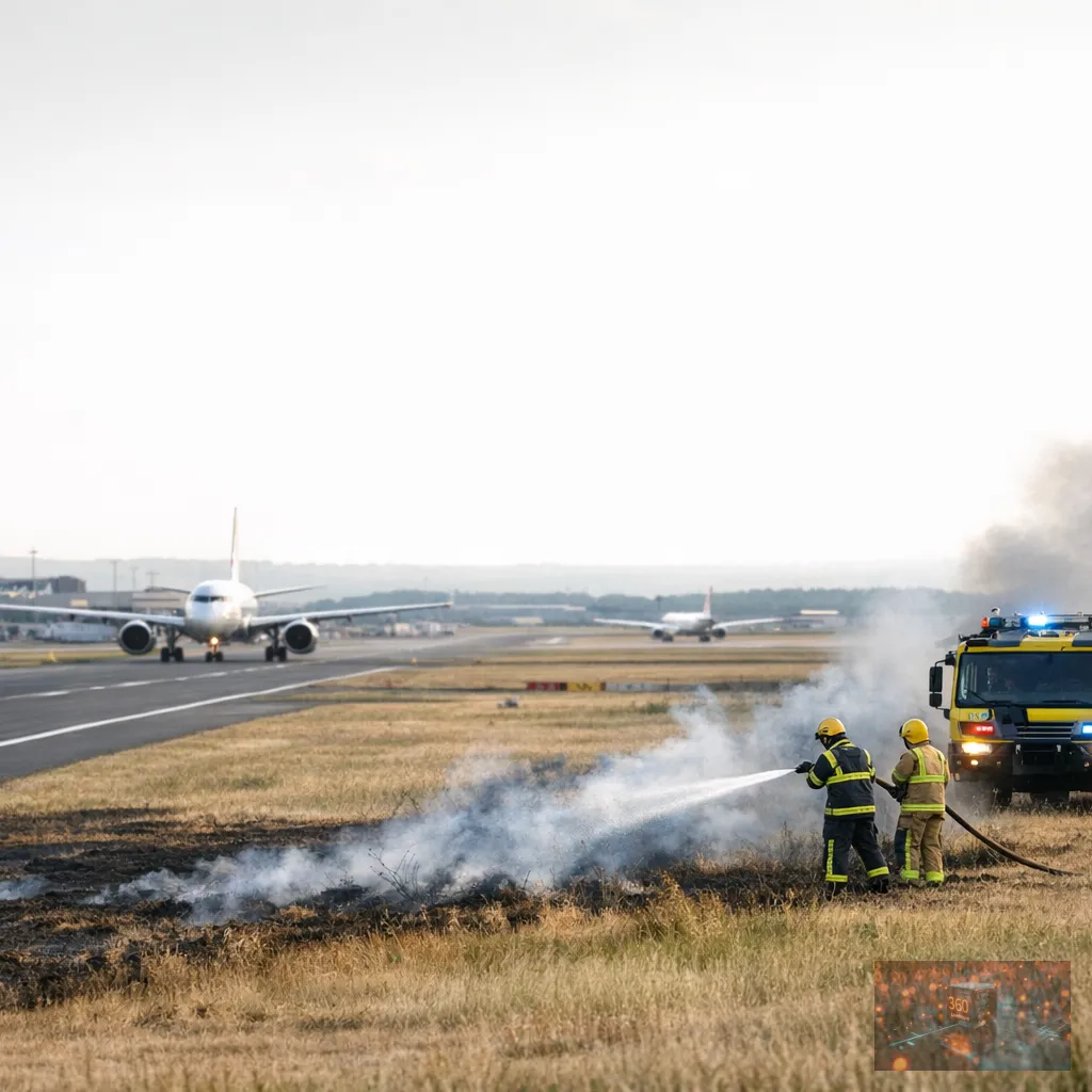 Heathrow runway reopens after grass fire causes delays and cancellations