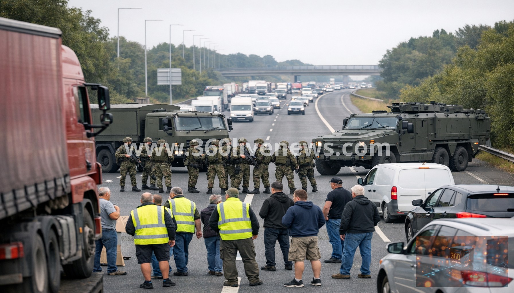 Protests over rising fuel prices in Ireland disrupt travel and lead to military intervention for third consecutive day