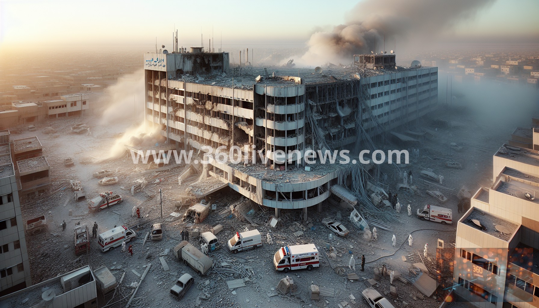 US and Israeli airstrikes in Iran cause significant destruction and evacuations from a hospital in Bushehr due to damaged facilities