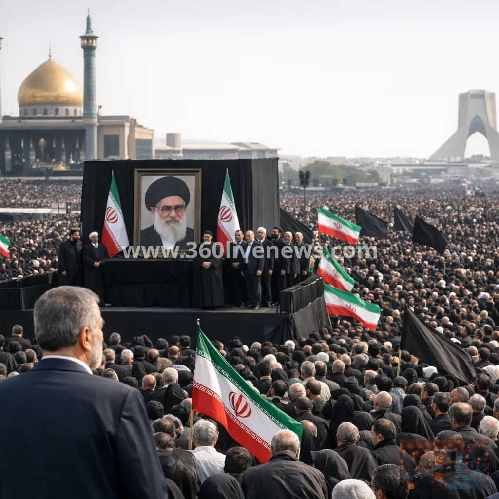 Mourners gather in Tehran for Ayatollah Ali Khamenei funeral commemorations