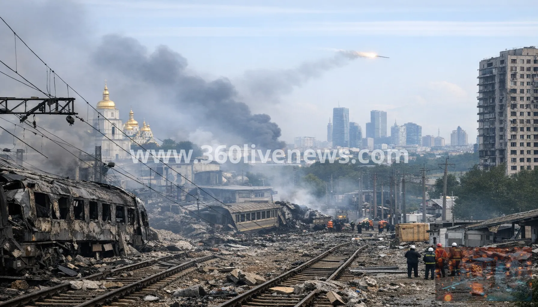 Kyiv school year begins under air raid alert after overnight missile strikes