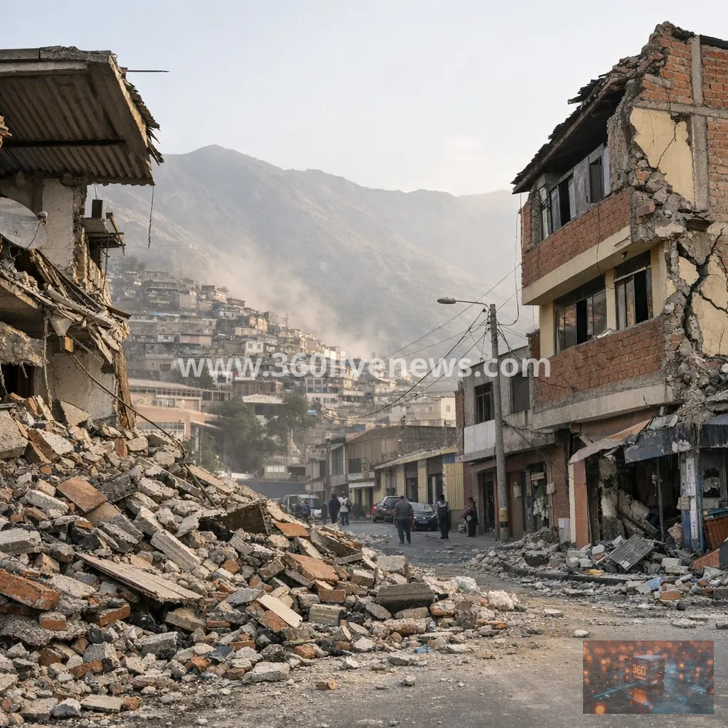 6.7-magnitude earthquake strikes southern Peru, injuring three and damaging buildings