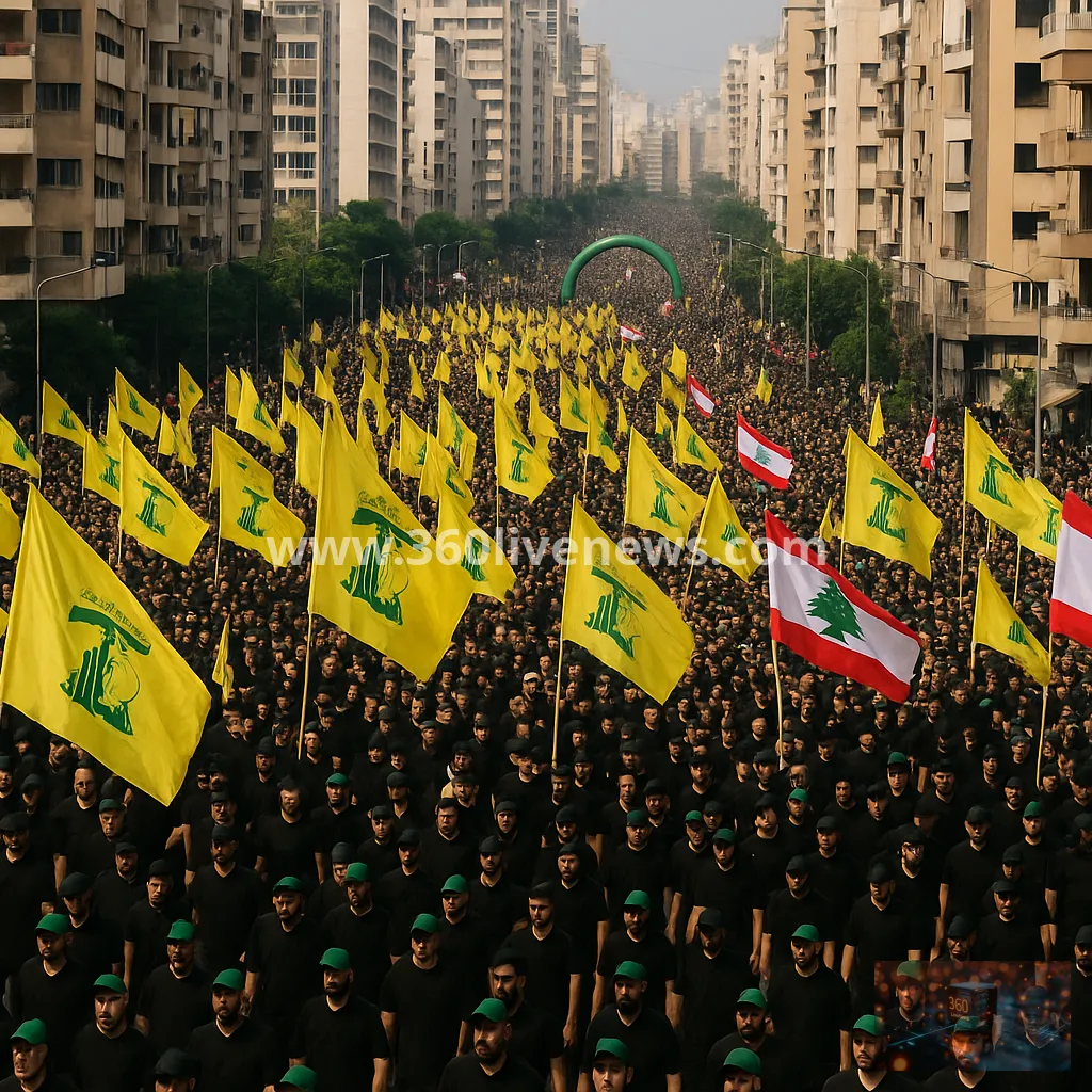 Tens of thousands join Beirut Ashura procession in Hezbollah show of force