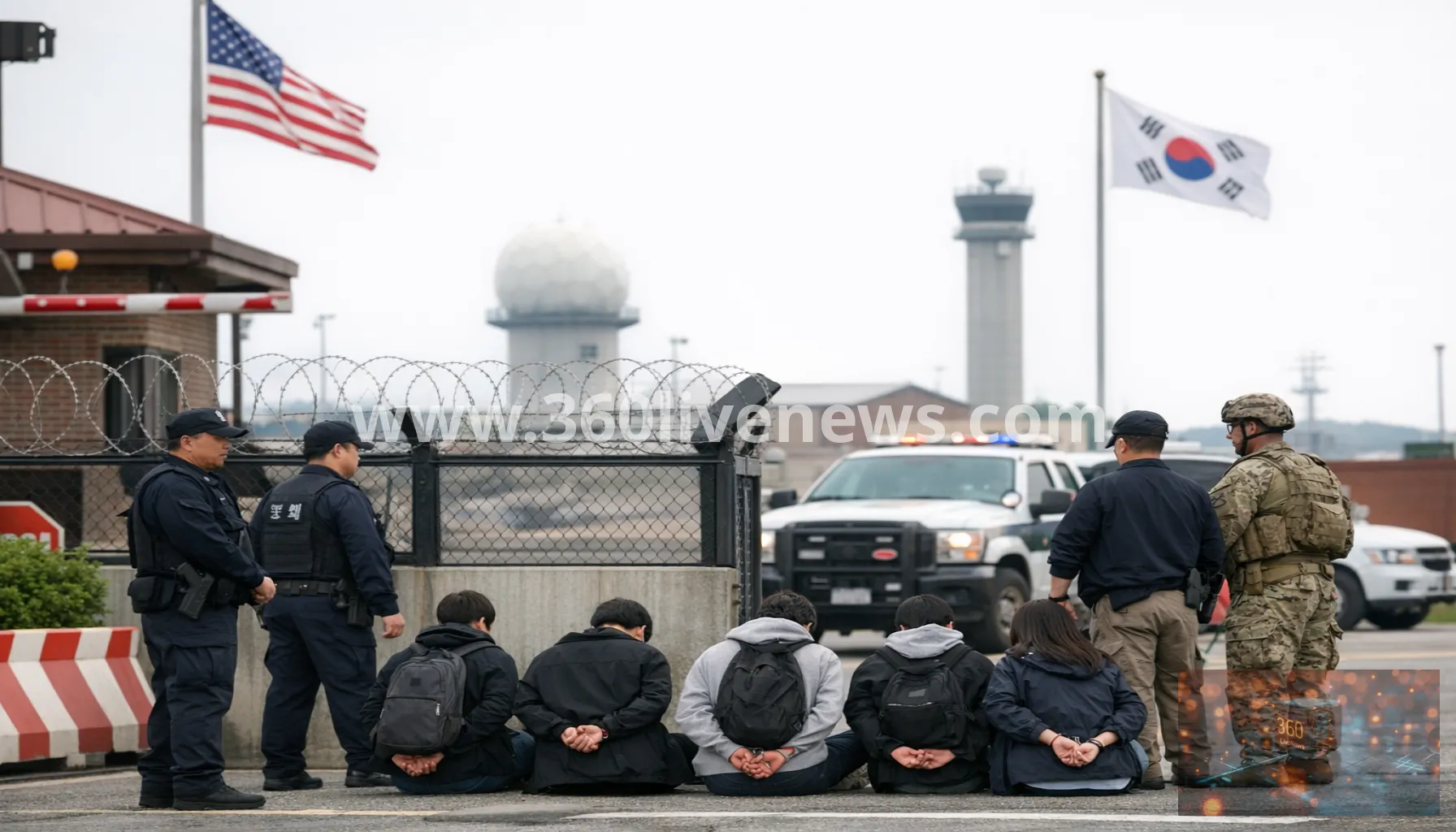 Eight South Korean students detained after Osan Air Base break-in attempt