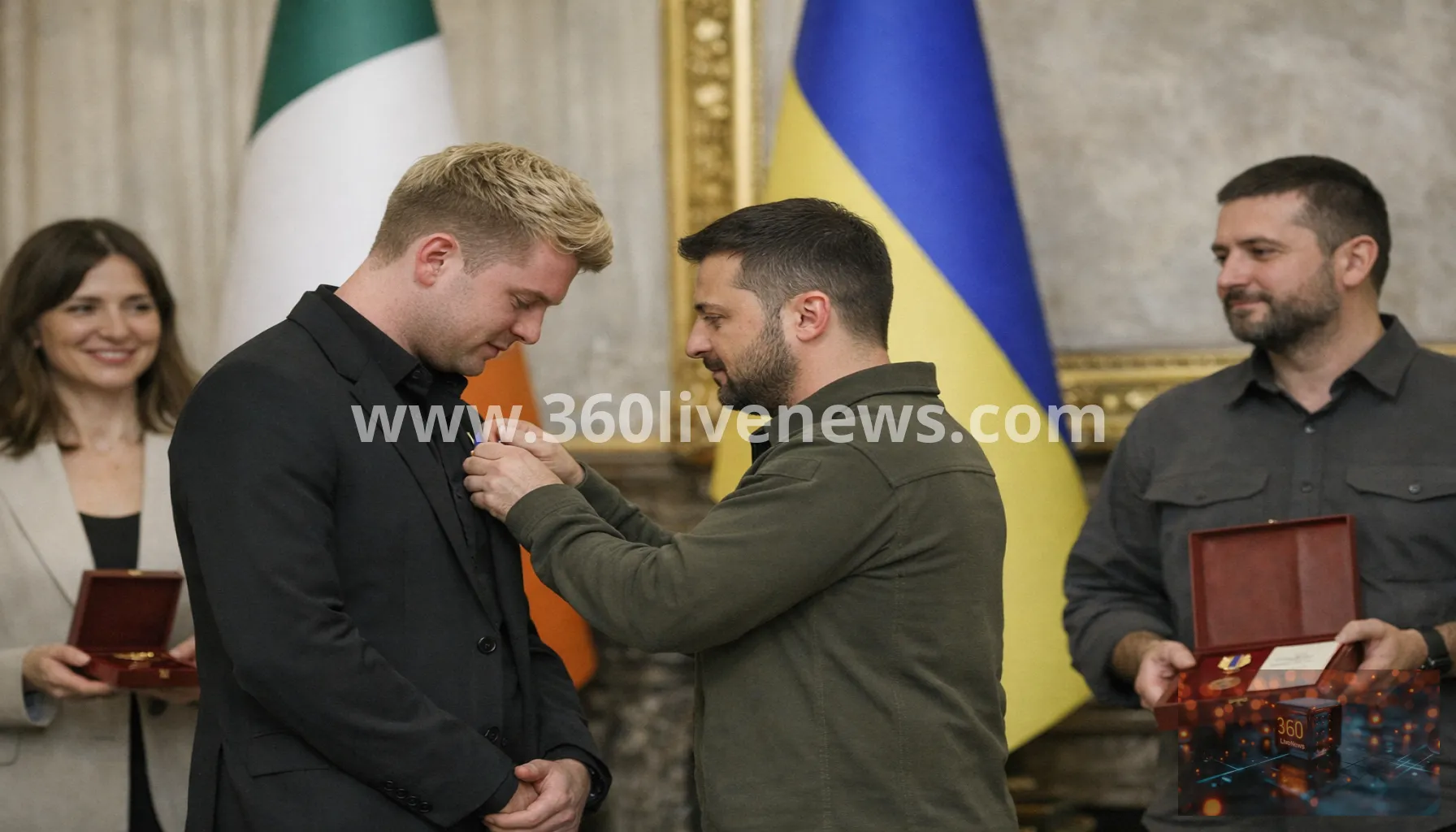 Zelensky honours Irish and Ukrainian reporters for war coverage