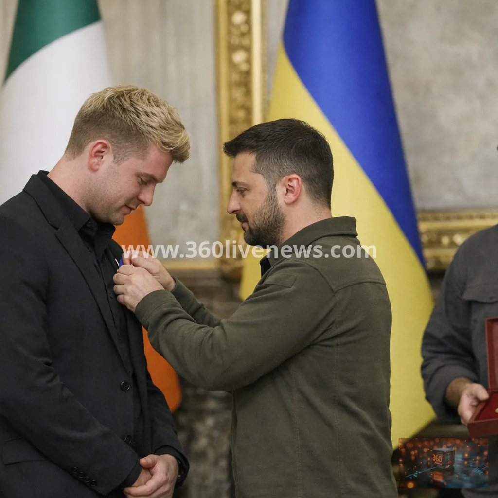 Zelensky honours Irish and Ukrainian reporters for war coverage