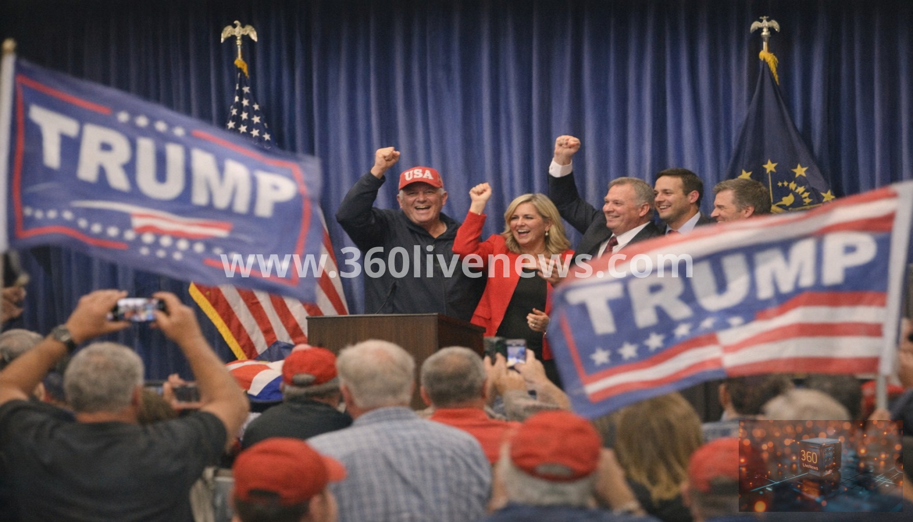 Trump-backed challengers win Indiana Republican primary races