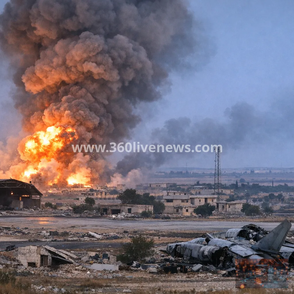 Israel strikes Abu al-Duhur airbase in Syria as Damascus denies Turkish base plans