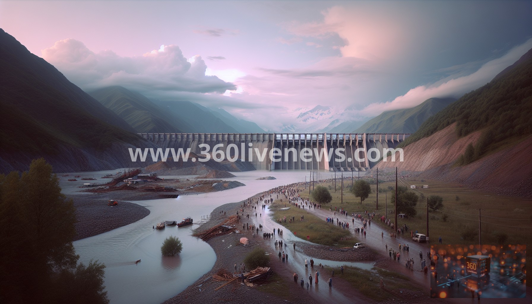 Heavy rainfall in Dagestan causes dam failure, resulting in three deaths and evacuation of 4,000 residents