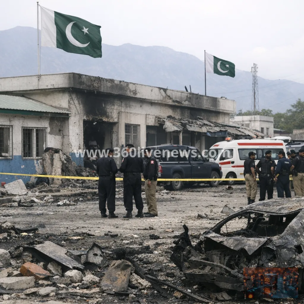 Suicide bombing outside police station in Pakistan's Swat kills at least 14 as TTP claims responsibility