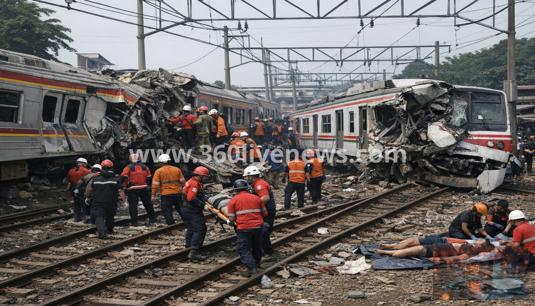 Train collision near Jakarta kills seven, injures dozens