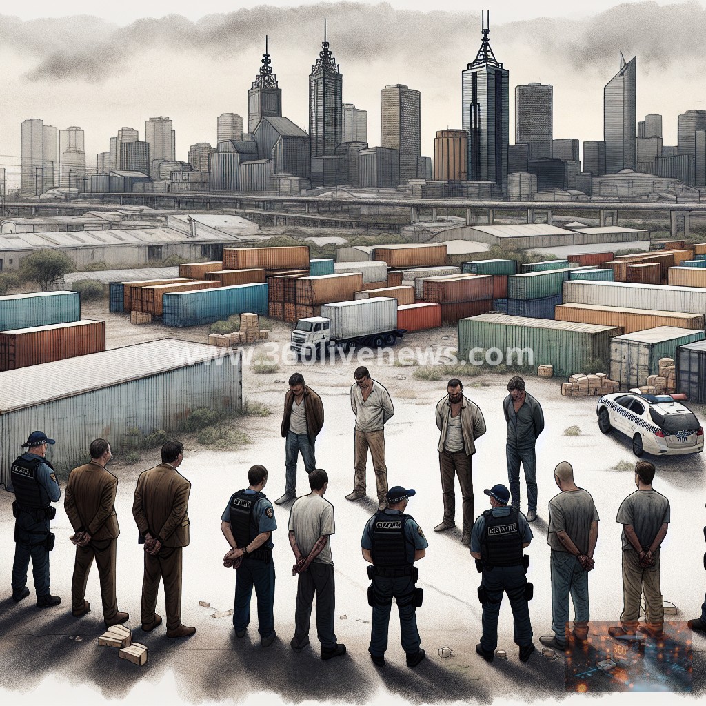 Nine men charged in connection with alleged drug smuggling plot to import 3.5 tonnes of cocaine into Australia