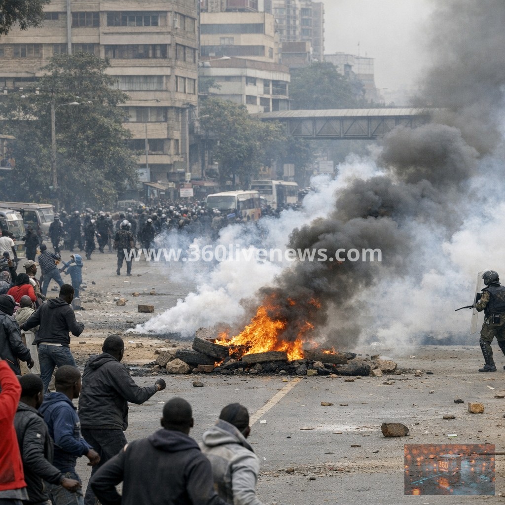 Kenya transport strike sparks protests and teargas clashes in Nairobi