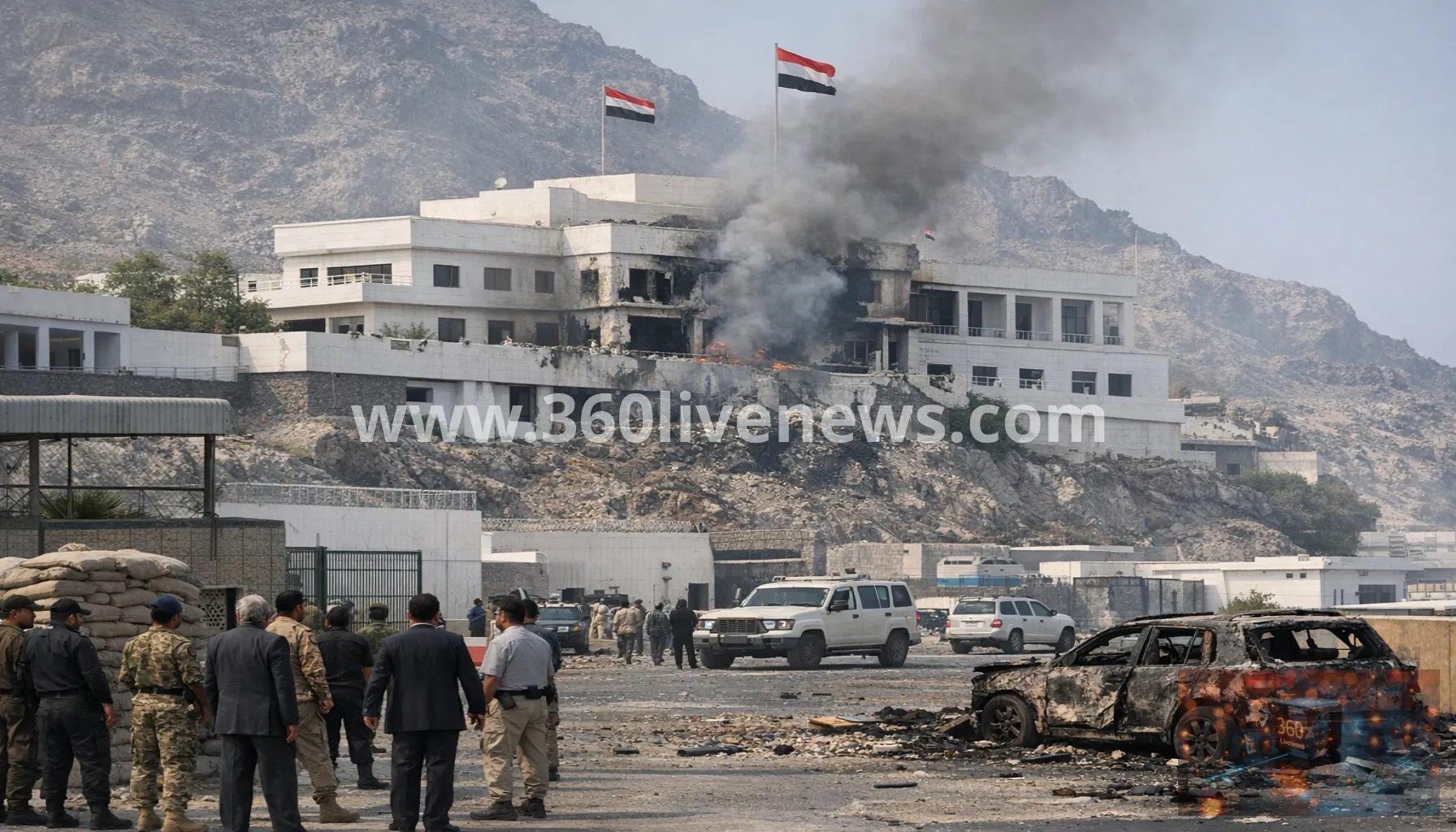 Houthi missile strikes hit Aden presidential palace and airport as death toll rises