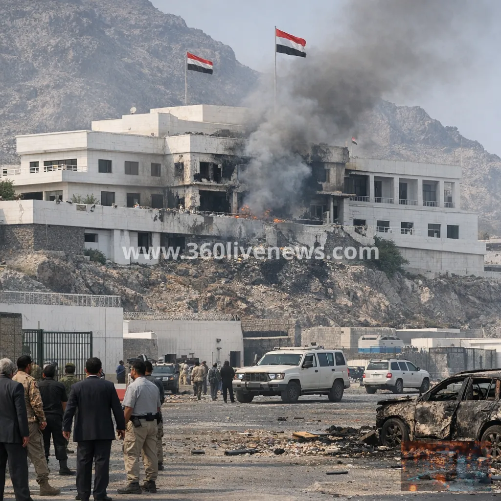 Houthi missile strikes hit Aden presidential palace and airport as death toll rises