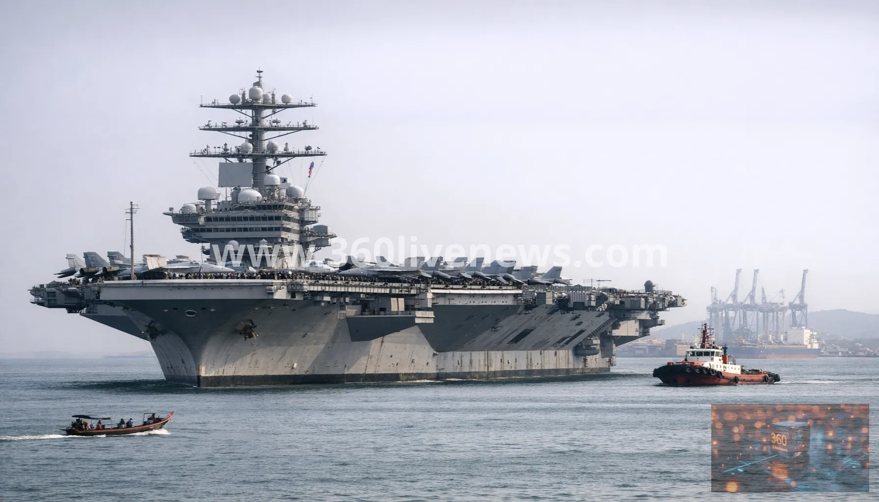 USS Abraham Lincoln arrives in Thailand after 286 days at sea