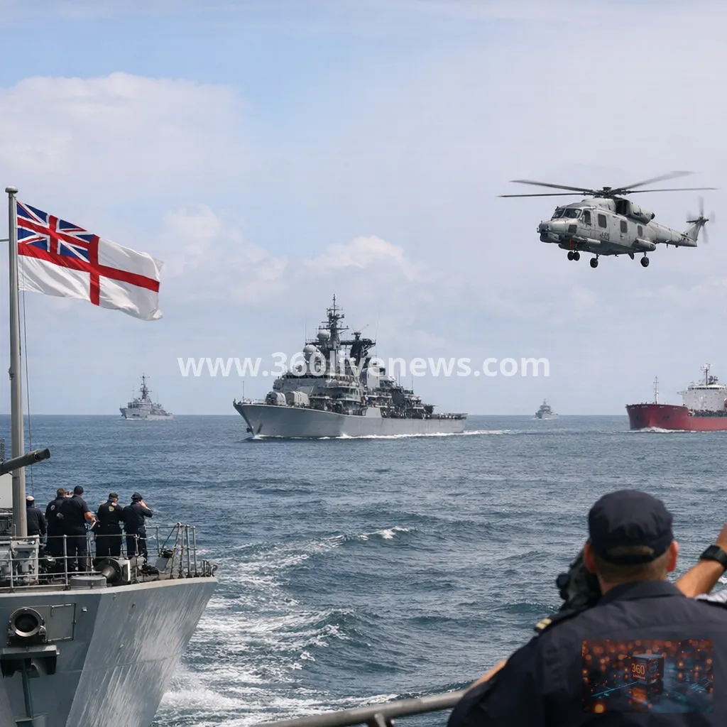 Royal Navy tracks Russian warships and sanctioned cargo vessels in North Sea and Channel