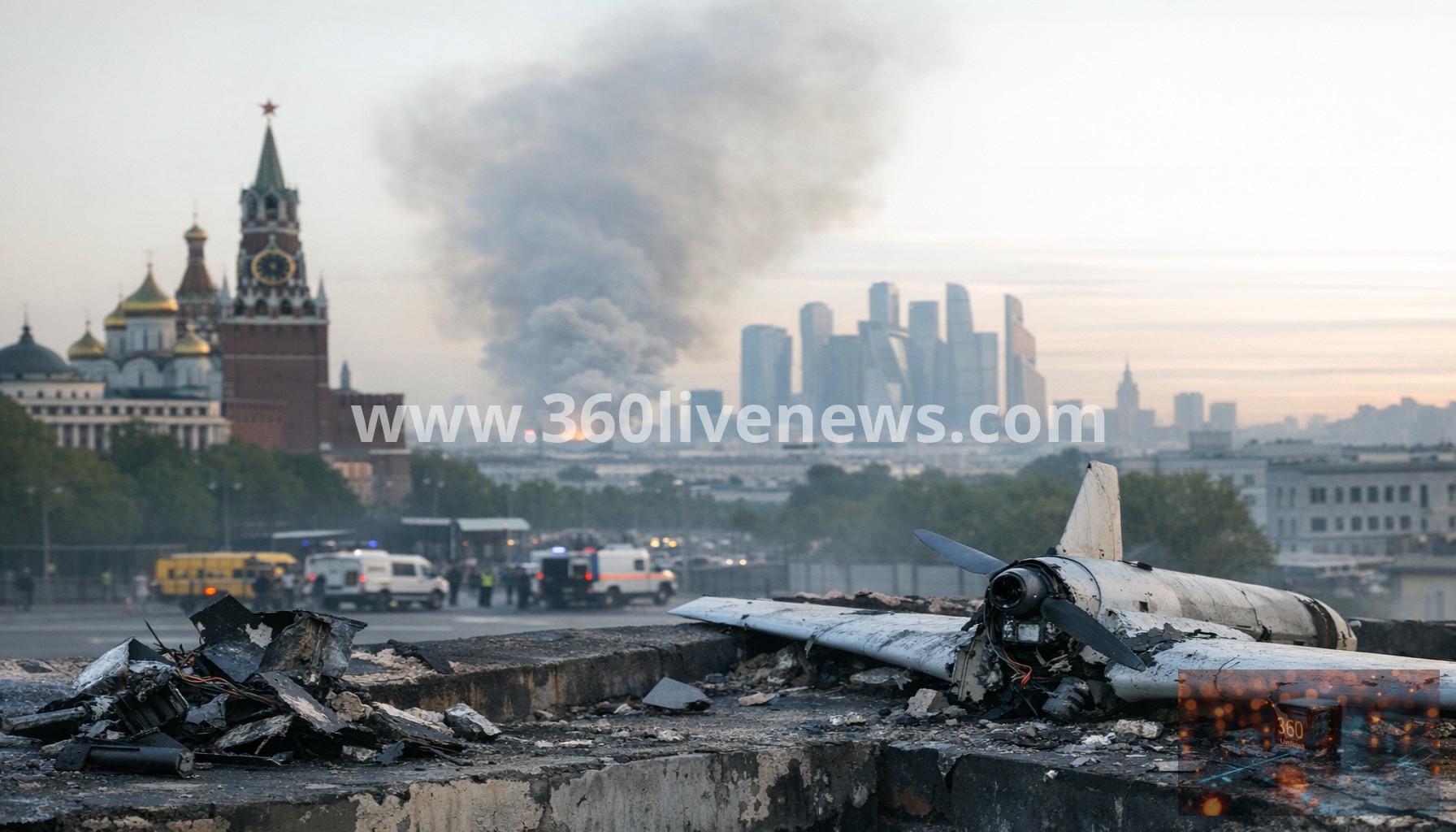 Russia reports three killed in large Ukrainian drone attack on Moscow region