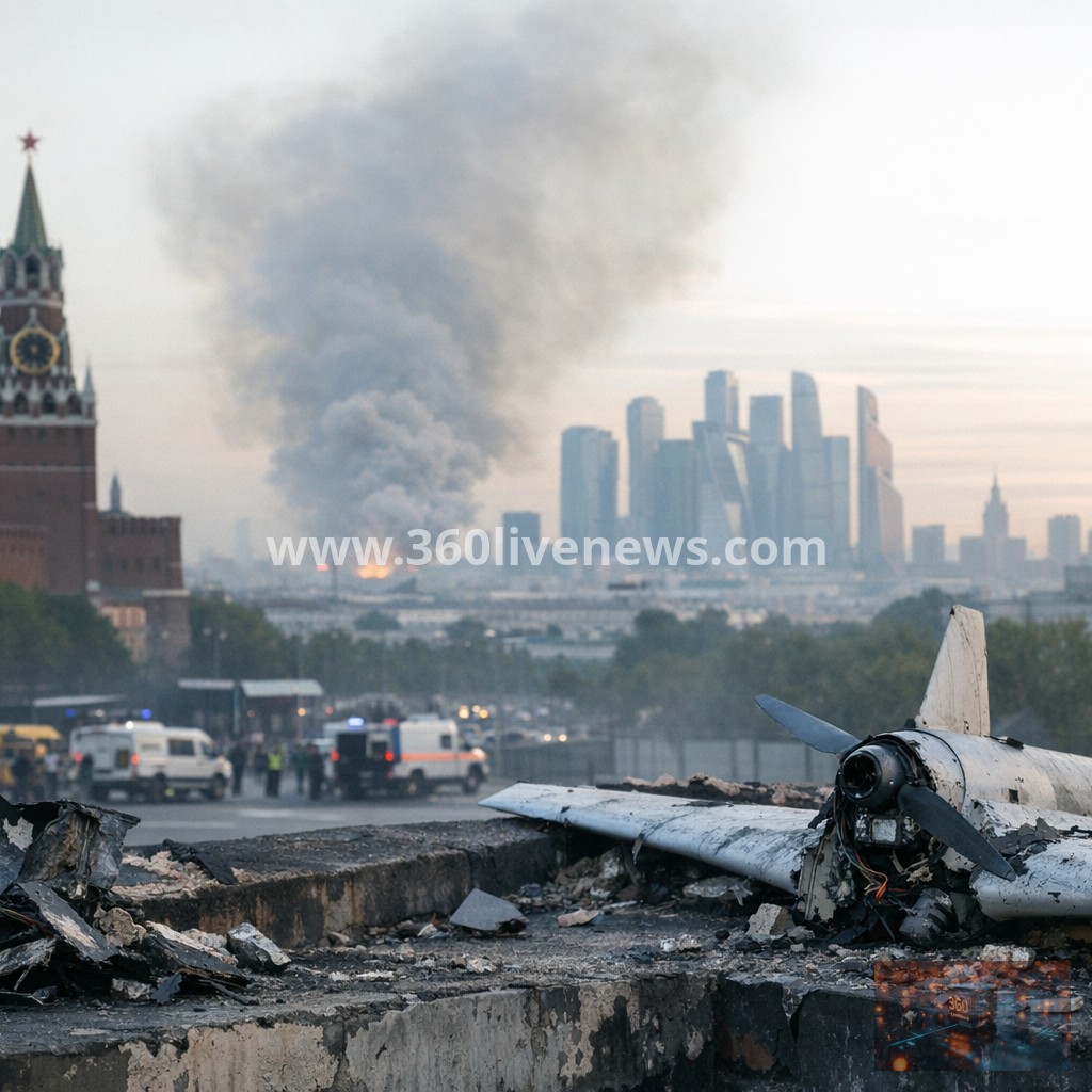 Russia reports three killed in large Ukrainian drone attack on Moscow region