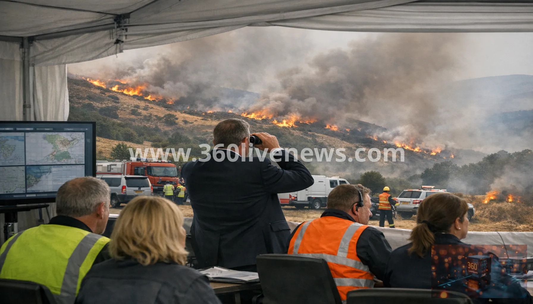 Wales activates crisis management as multiple wildfires burn and aerial support is unavailable