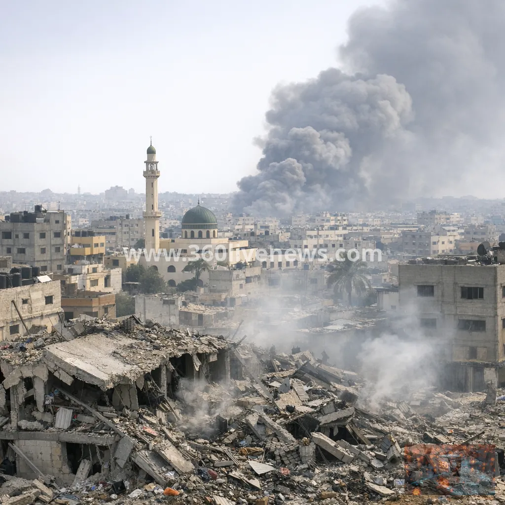 Israeli strikes in Gaza kill 12, including family of six, as ceasefire efforts stall