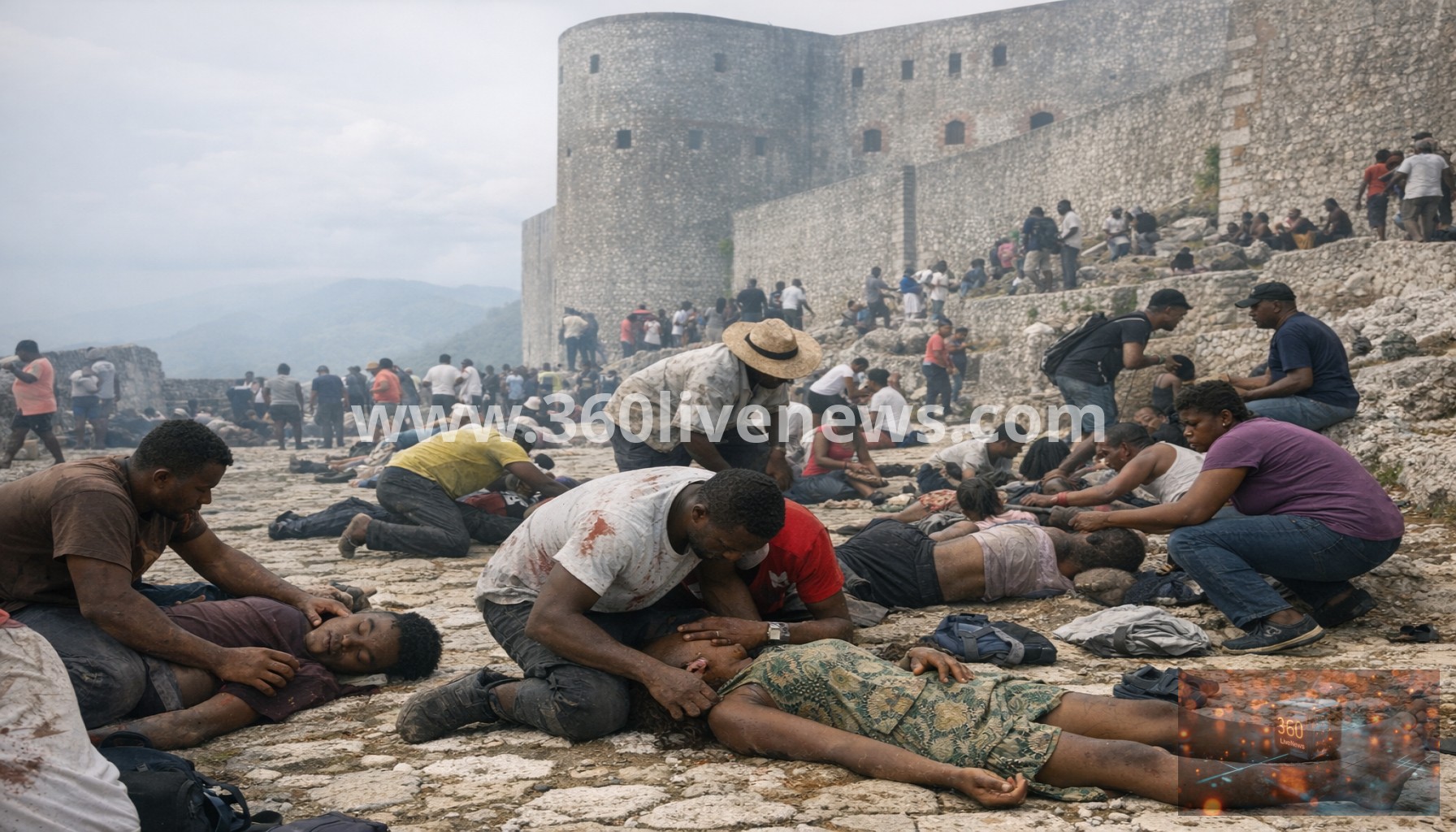 At least 25 dead in stampede at UNESCO Citadelle Laferrière in Haiti