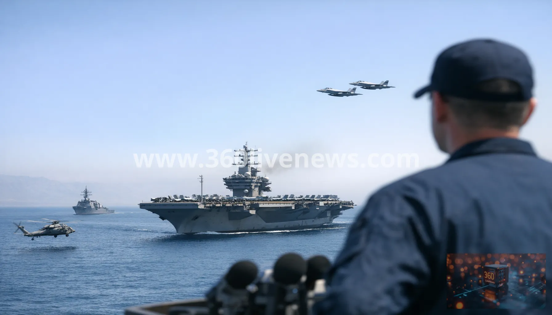 New US carrier strike group arrives in Middle East to relieve USS Abraham Lincoln