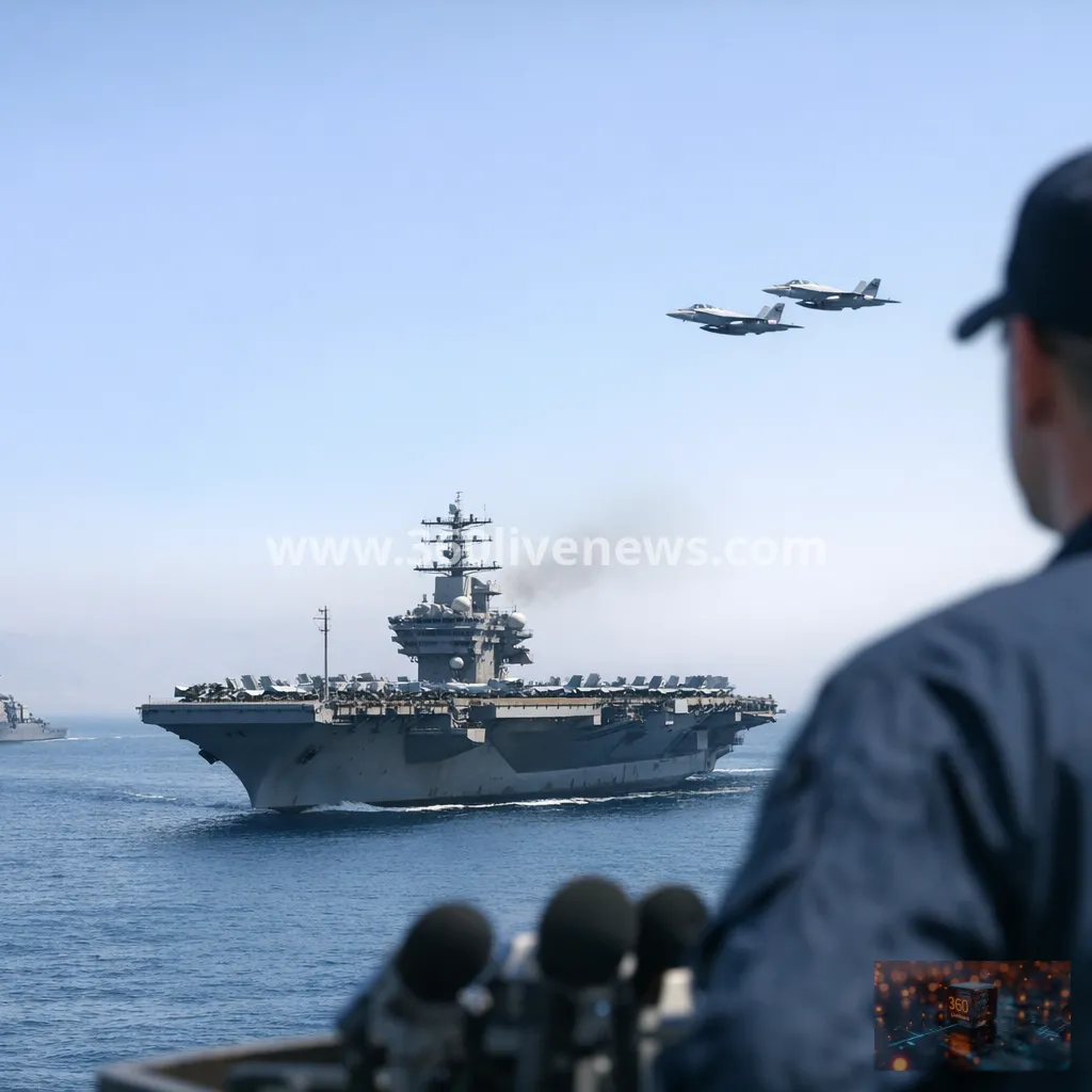 New US carrier strike group arrives in Middle East to relieve USS Abraham Lincoln
