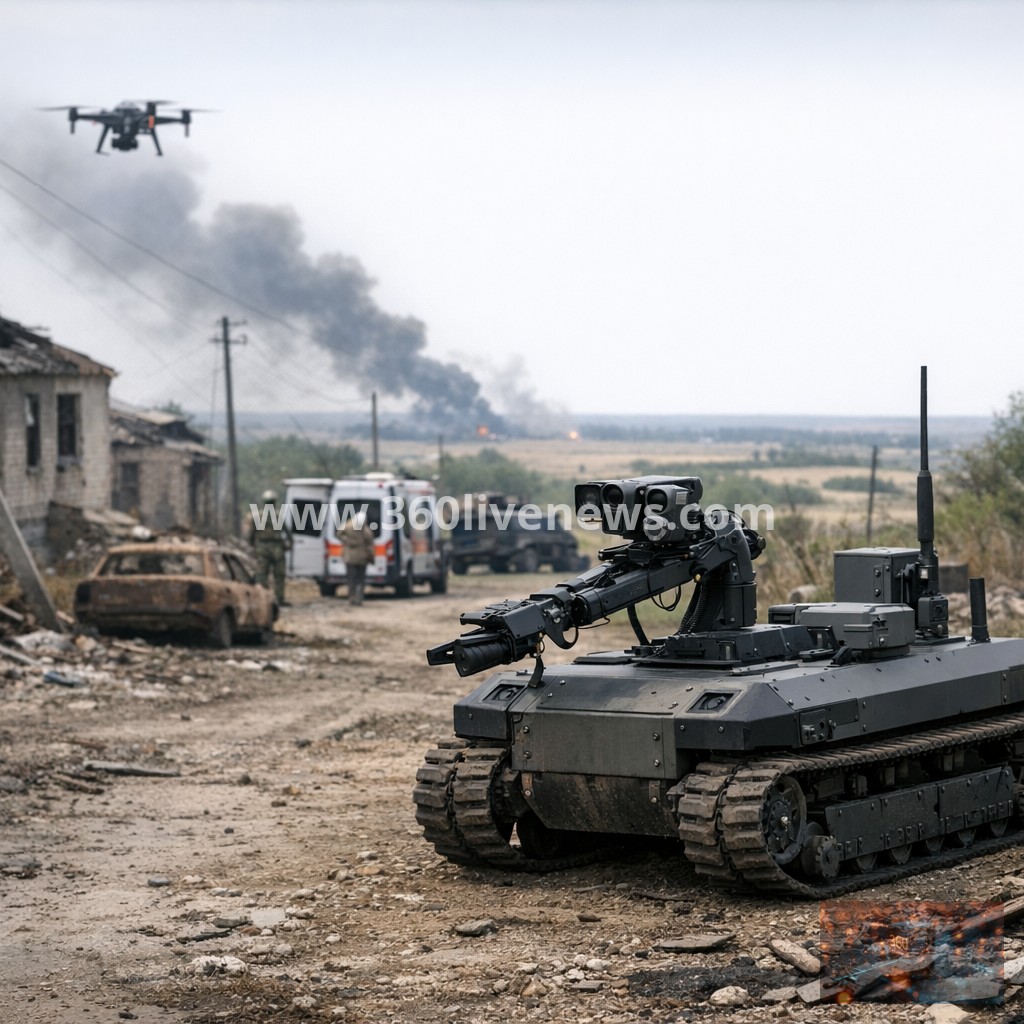 Autonomous Robot Rescues Elderly Woman Near Ukraine Frontline