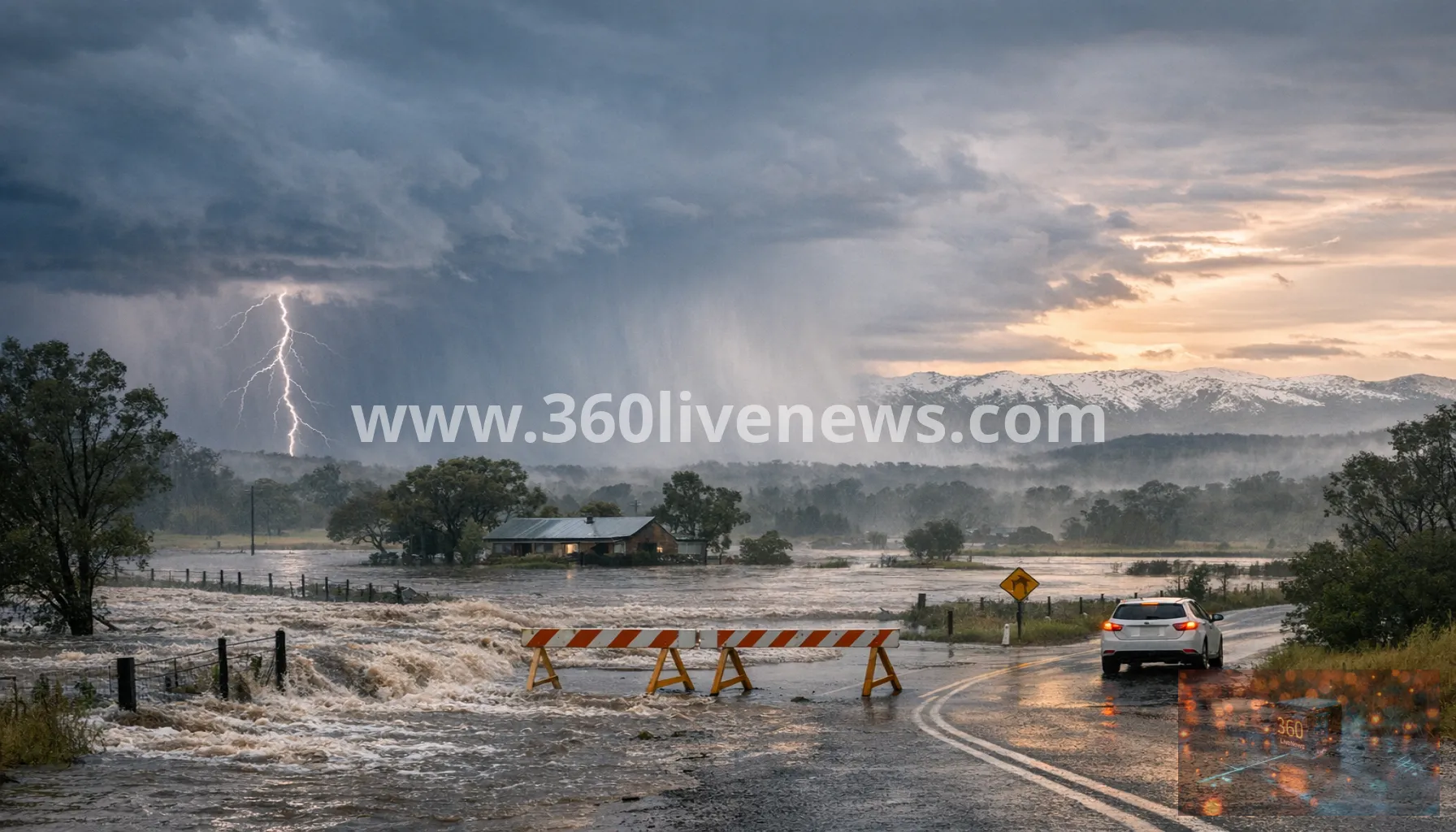 Powerful front to bring heat, thunderstorms, flooding and snow to eastern Australia