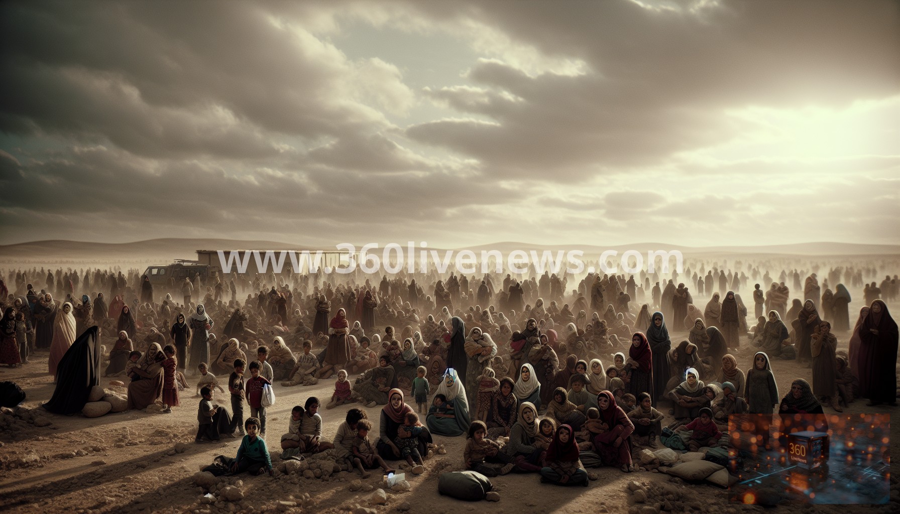 Thousands of women and children linked to Islamic State escape from al-Hol detention camp in northeastern Syria