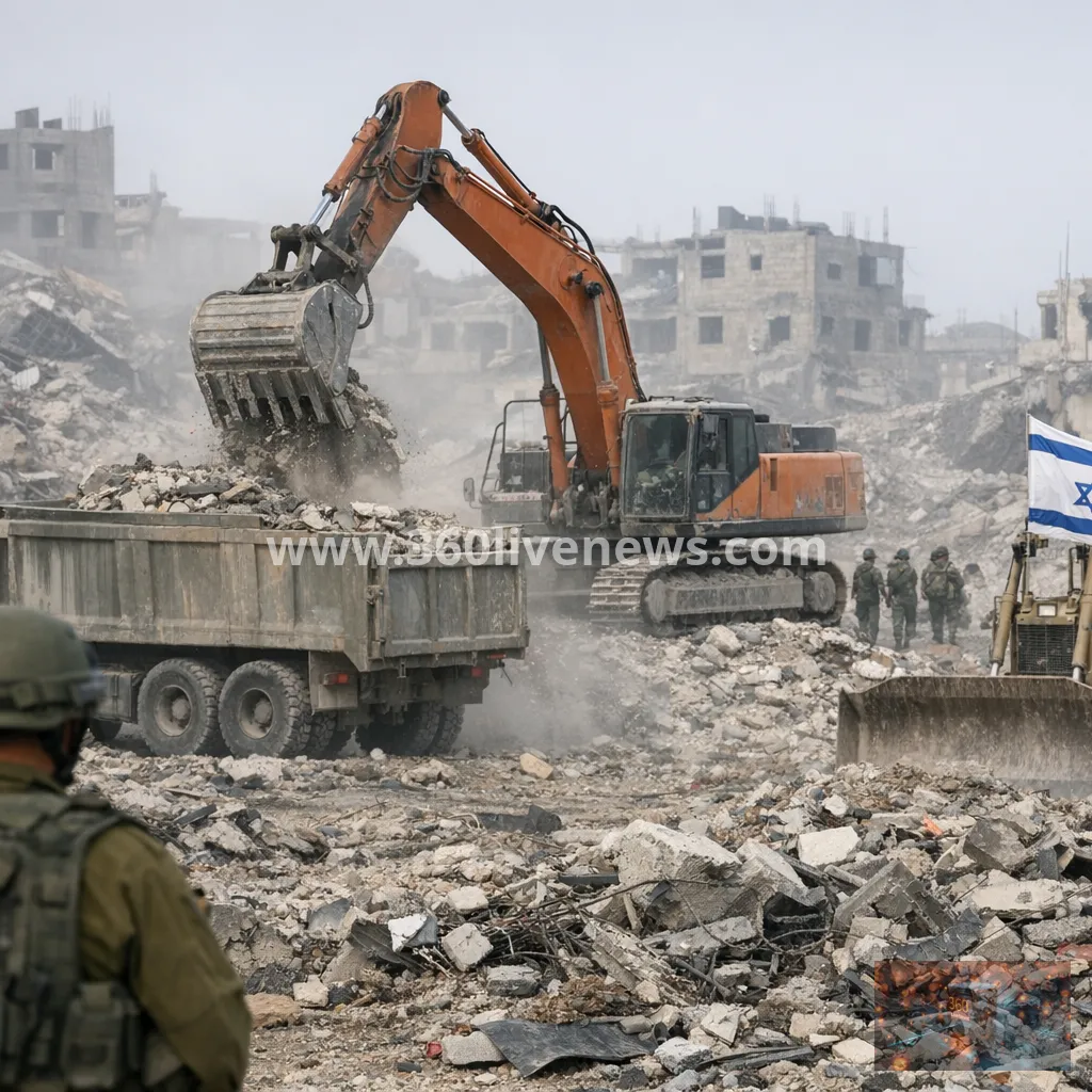 Israeli military rubble removal in Gaza accused of erasing evidence of war crimes
