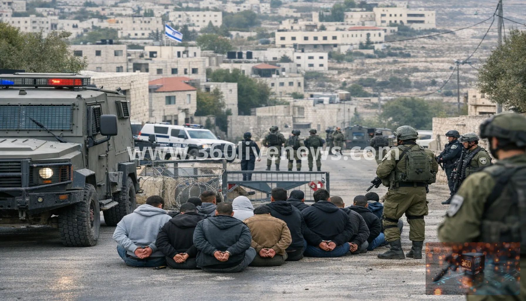 Israeli raid in Biddu leaves at least 53 Palestinians detained as town is locked down