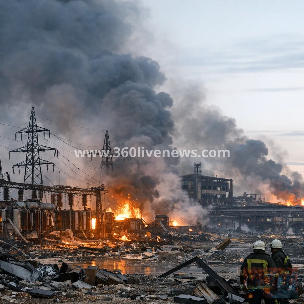 Russian overnight strikes hit Ukraine's industrial and energy infrastructure