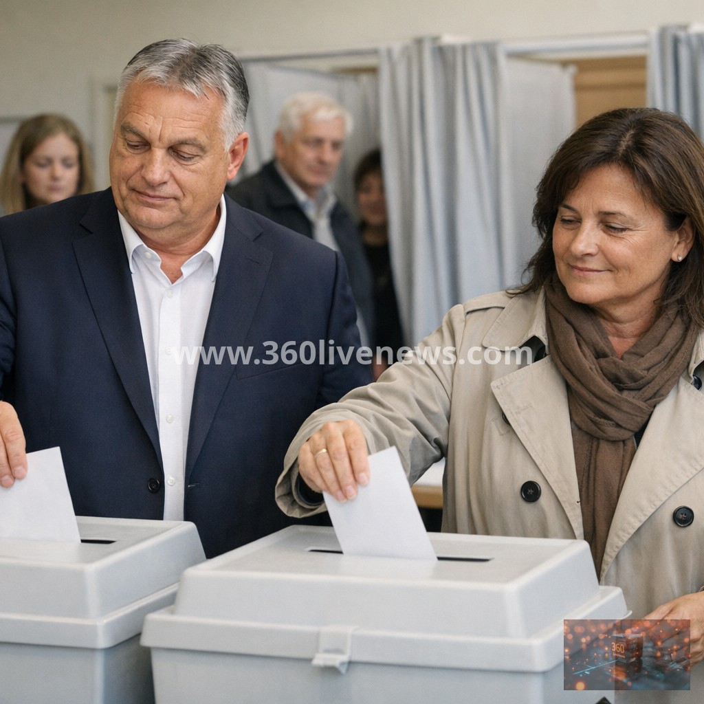 High-stakes Hungarian election sees record turnout as Orbán and Magyar cast ballots