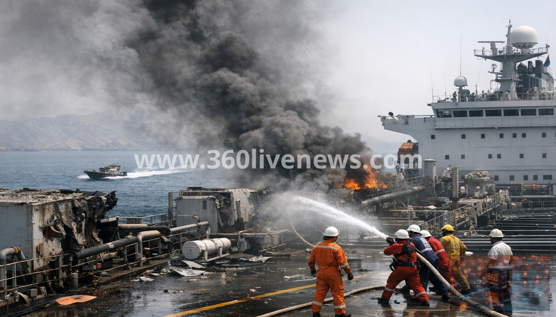 Attack on French cargo ship in the Strait of Hormuz