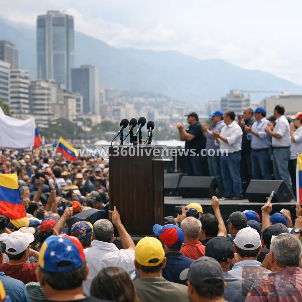 Venezuelan opposition rallies for Maria Corina Machado's return and elections