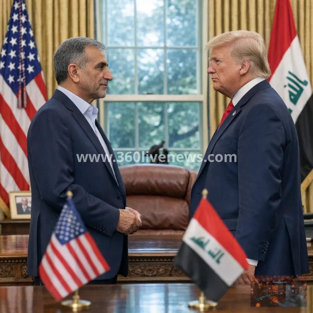 Iraqi prime minister meets Trump in Washington as US warns over armed groups
